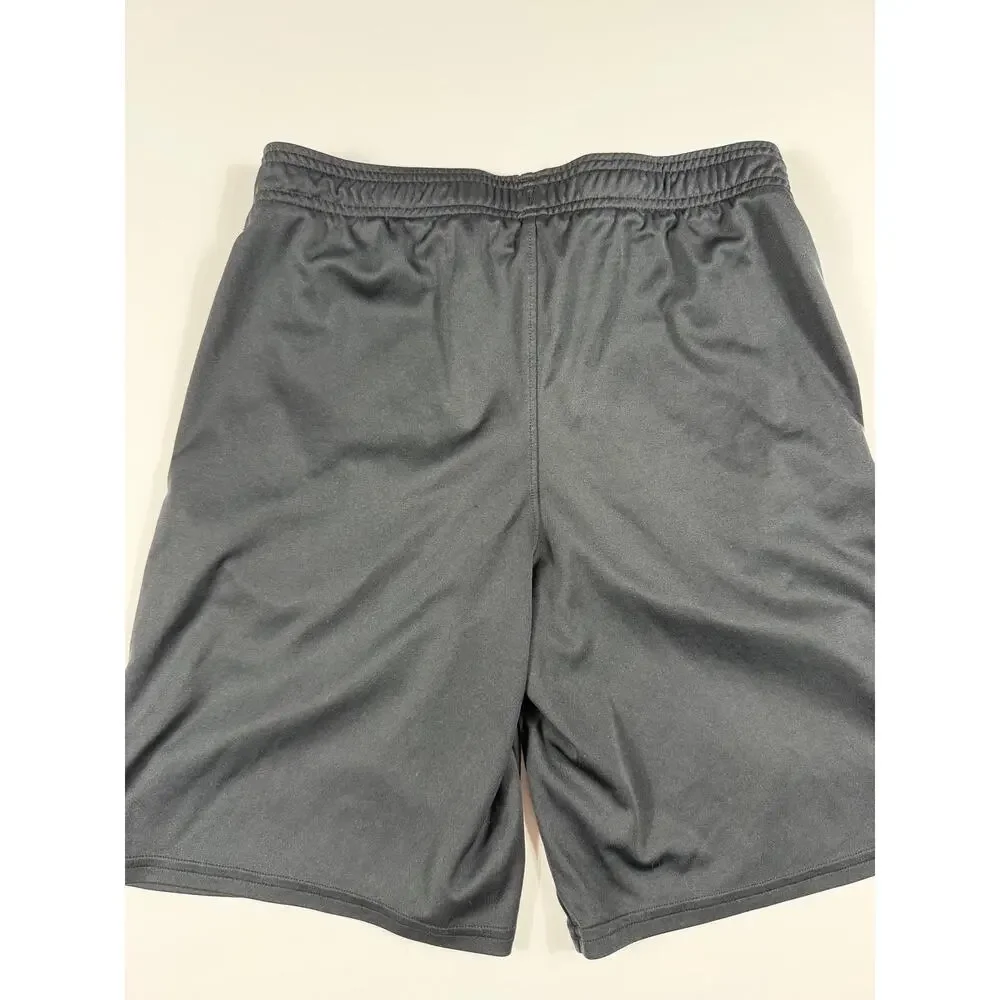 Under Armour HeatGear Big Logo Athletic Shorts Black Youth XL 18-20